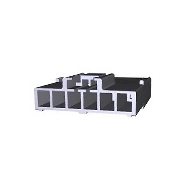 6 Rectangular Connectors - Housings Receptacle Natural 0.156 (3.96mm)