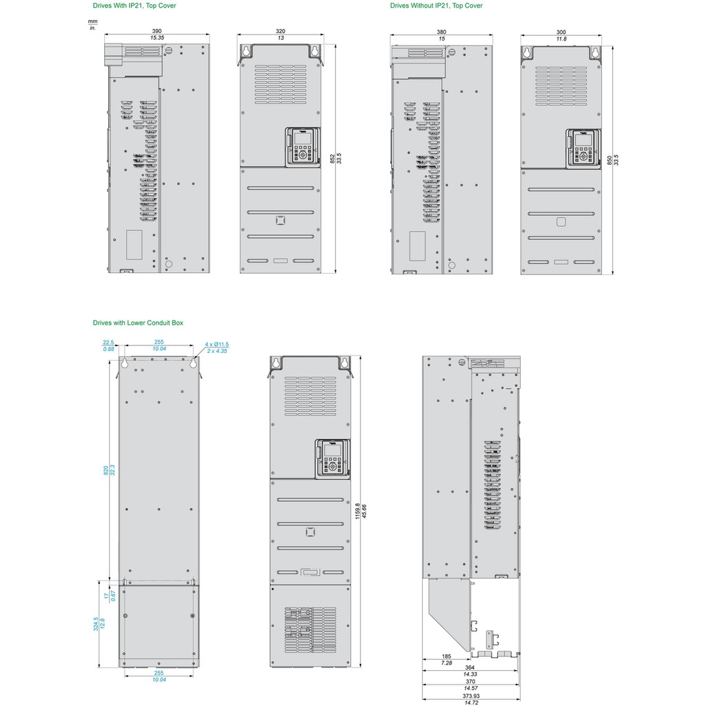 【ATV630C16N4US】ATV630 BAA/BABA IP00 160KW 400V/