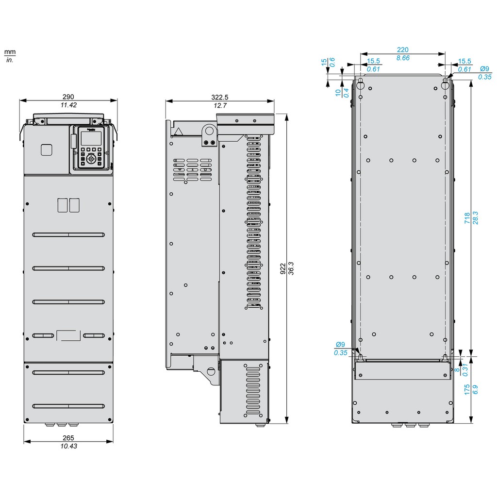 【ATV930D90N4US】ATV930 BAA/BABA IP21 90KW 400V/4