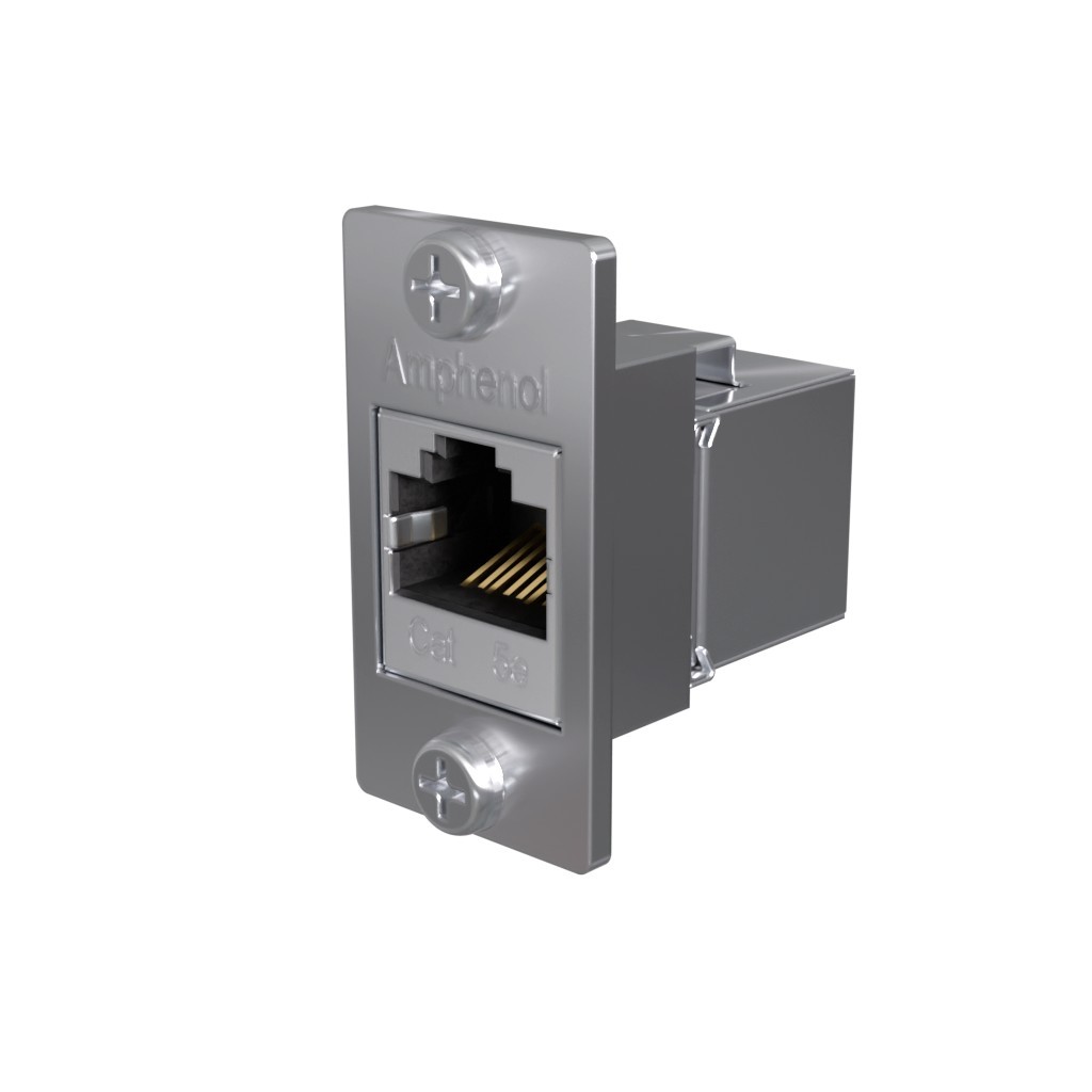 【RJE172887113P】RJ COUPLER - CAT5E WITH WALL FRA