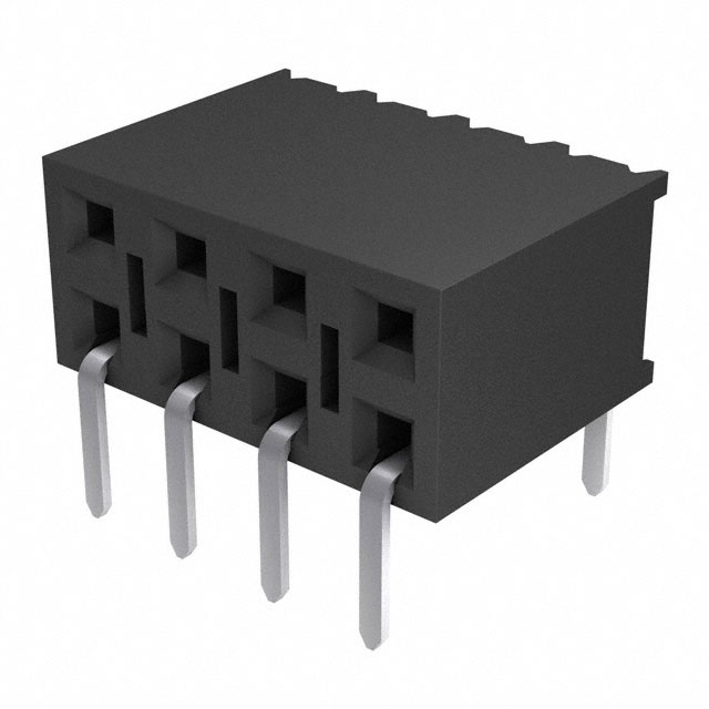 8 Position Receptacle Connector 0.100