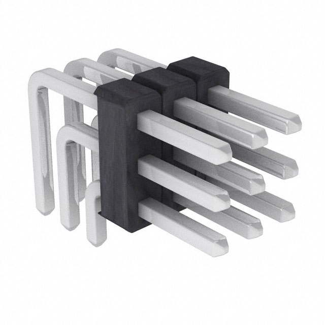 Connector Header Through Hole, Right Angle 9 position 0.100