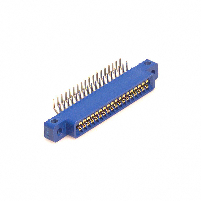 36 Position Female Connector Non Specified - Dual Edge Gold 0.100 (2.54mm) Blue