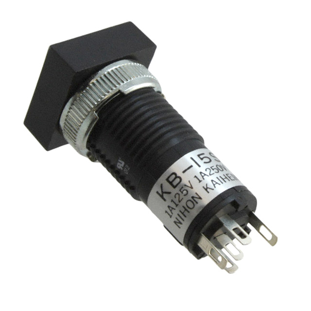 Pushbutton Switch SPDT Standard Panel Mount, Front