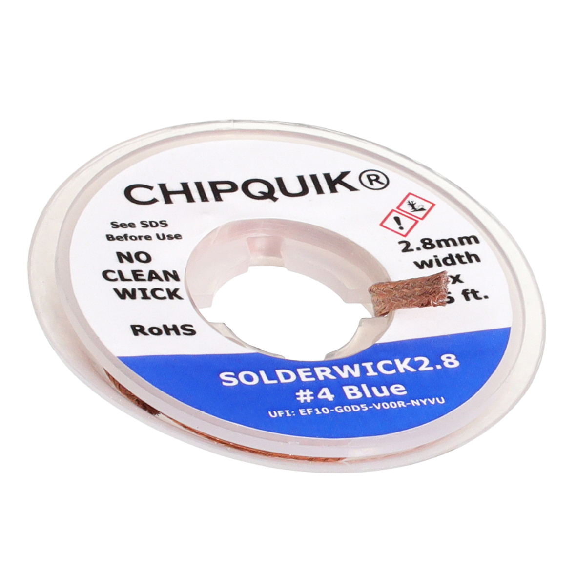 【TOL-29534】SOLDER WICK #4 BLUE - NO CLEAN