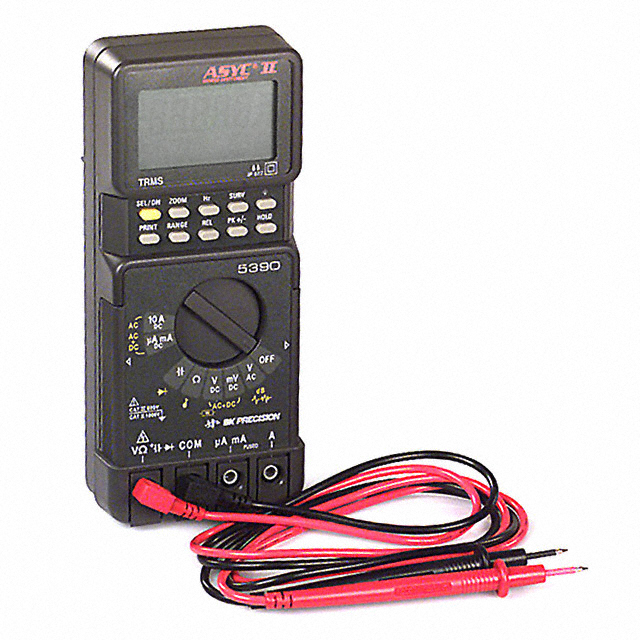 Auto True RMS Handheld Digital (DMM) Multimeter 5.0 Digit LCD, Bar Graph Display Voltage, Current, Resistance, Capacitance, Frequency Continuity, dB, Diode Test Function Features Auto Off, Backlight, Data Logging (RS-232), Hold, Min/Max/Ave