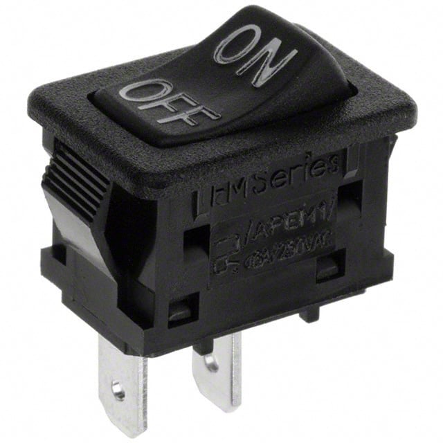 Rocker Switch SPST 6A (AC) 250 V Panel Mount, Snap-In