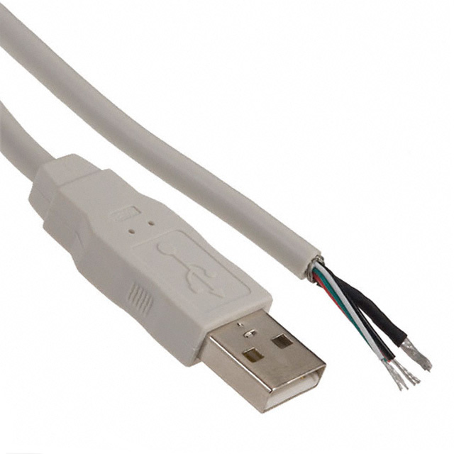 USB 1.1 (USB 1.0) Cable A Male to Cable (Round) 6.82' (2.08m) Shielded