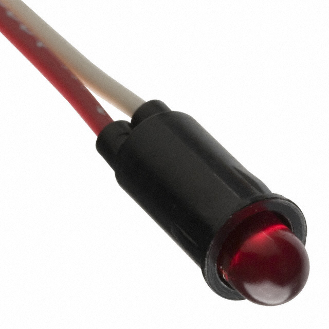 LED Panel Indicator Red 5V 15mA Wire Leads - 6 (152.40mm)