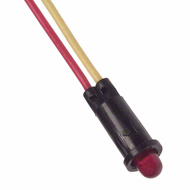 LED Panel Indicator Red Diffused 1.8V 7mA Wire Leads - 4.4 (111.80mm)