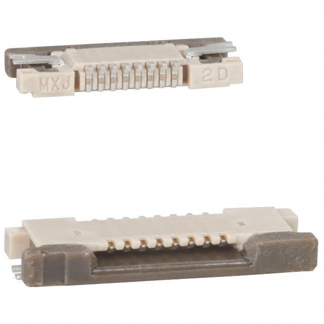 8 Position FFC, FPC Connector Contacts, Top 0.020
