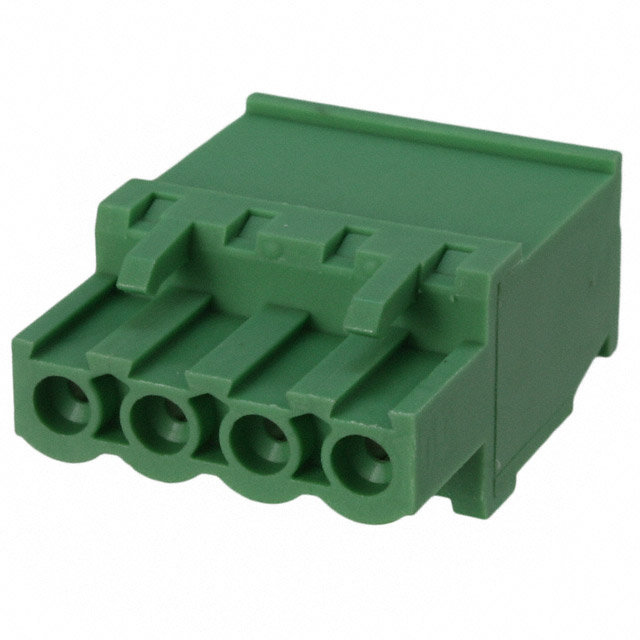 4 Position Terminal Block Plug, Female Sockets 0.197