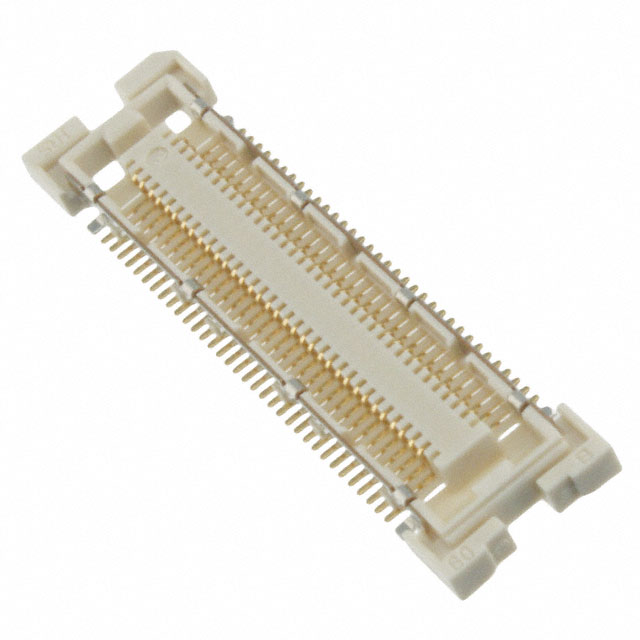 68 Position Connector Receptacle, Center Strip Contacts Surface Mount Gold