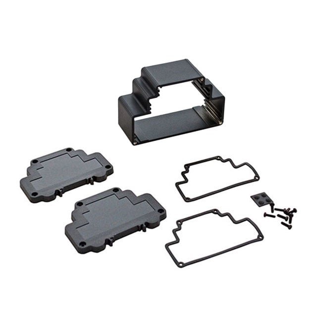 BOX ALUM BLACK 3.87"L X 1.728"W