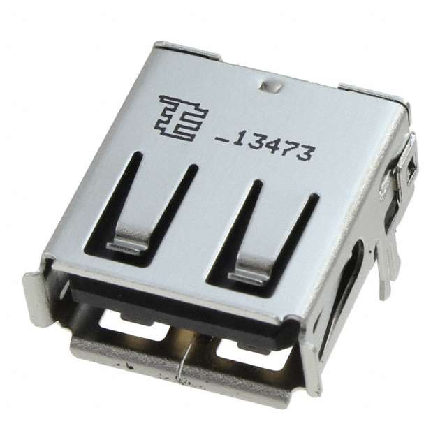 USB-A (USB TYPE-A) USB 2.0 Receptacle Connector 4 Position Through Hole, Right Angle