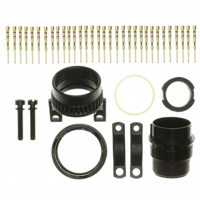 32 Position Circular Connector Plug, Male Pins Crimp