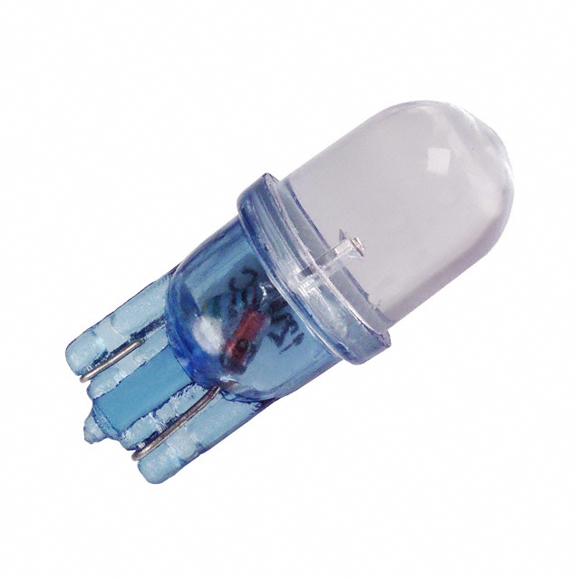 LED Lamp Replacement Blue Wedge 12V 0.394 Dia x 1.181 H (10.00mm x 30.00mm)