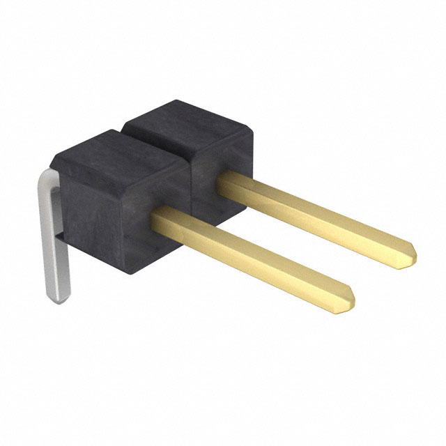 Connector Header Through Hole, Right Angle 2 position 0.100