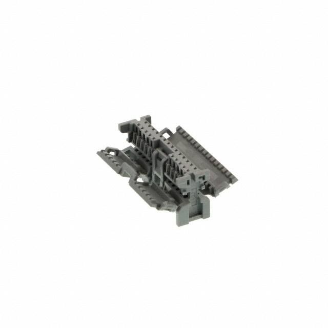 24 Rectangular Connectors - Housings Receptacle Gray 0.079 (2.00mm)