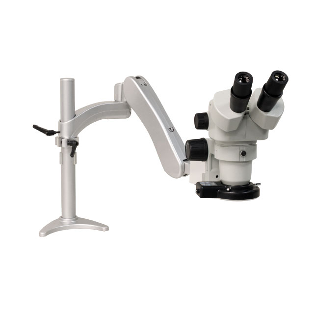 Microscope, Stereo Zoom (Binocular) 10x ~ 44x LED, White (60) Adjustable, Ring Light