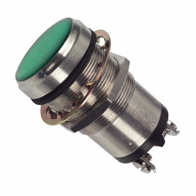 LED Panel Indicator Green Fresnel 24V 32mA Screw Terminal