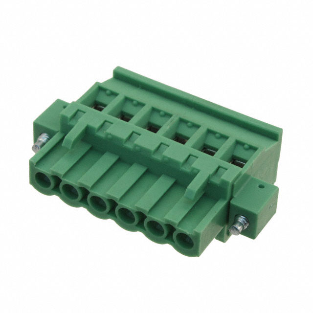 6 Position Terminal Block Plug, Female Sockets 0.197