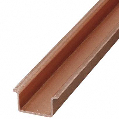 Din Rail Top Hat 1.378 W x 0.591 H (35.00mm x 15.00mm) Unslotted Copper 78.740 (2000.00mm)