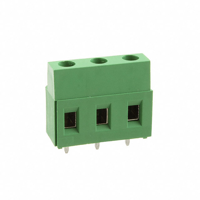 3 Position Wire to Board Terminal Block Horizontal with Board 0.295 (7.50mm) Through Hole