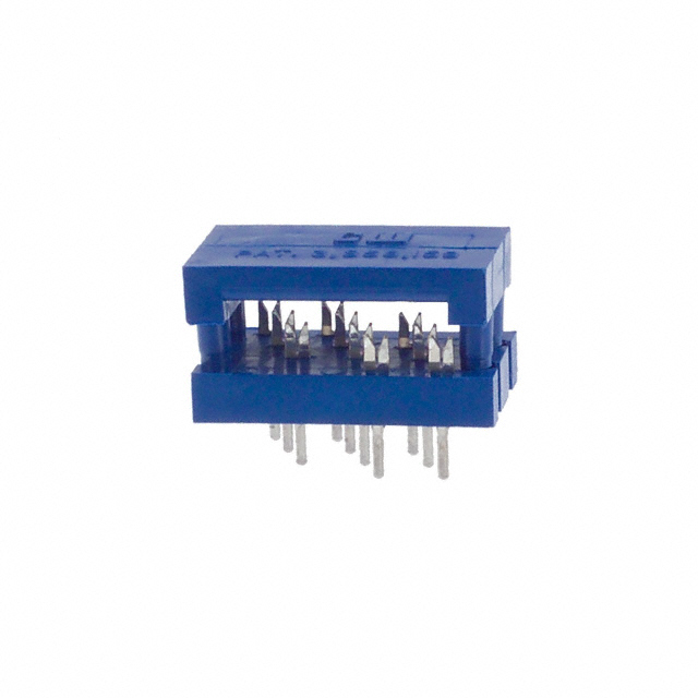 10 Position Ribbon Cable Connector Blue IDC 28-30 AWG, Stranded or Solid Through Hole