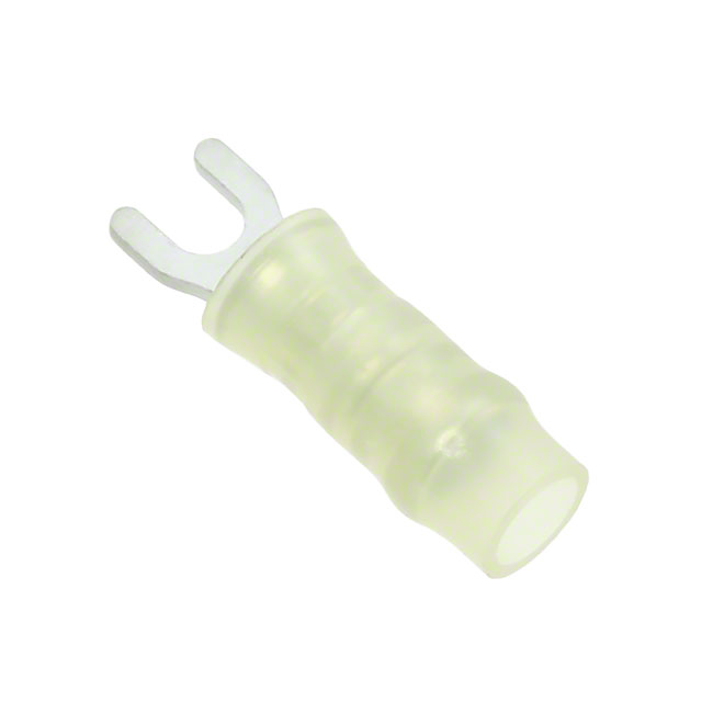 Yellow 0 Stud Spade Terminal Connector Crimp 22-26 AWG