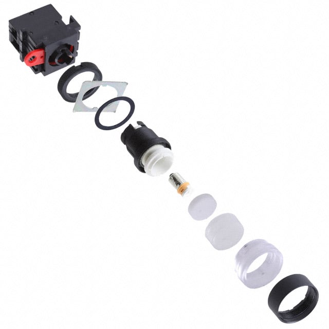 Pushbutton Switch SPST-NO Standard, Illuminated Panel Mount, Front