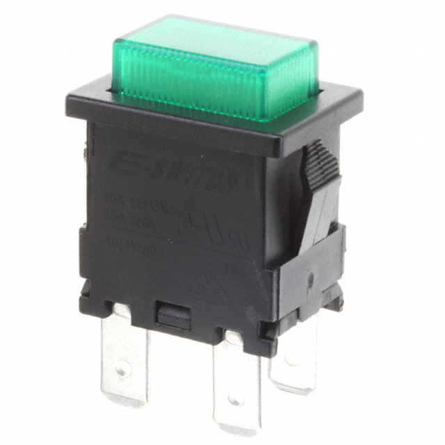 Pushbutton Switch SPST Standard, Illuminated Panel Mount, Snap-In