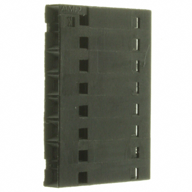 8 Rectangular Connectors - Housings Receptacle Black 0.100 (2.54mm)