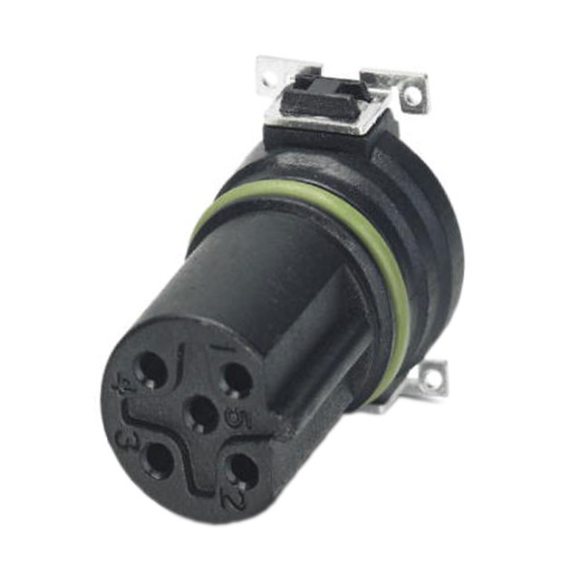 5 Position Circular Connector Insert, Female Sockets Solder