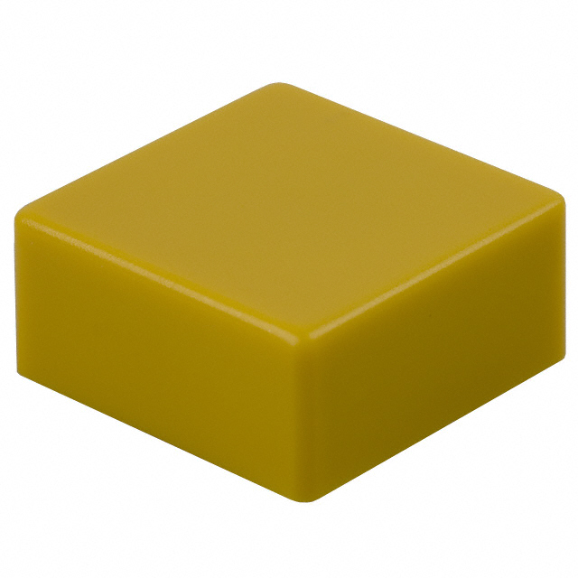 Square Tactile Switch Cap Yellow Slip On