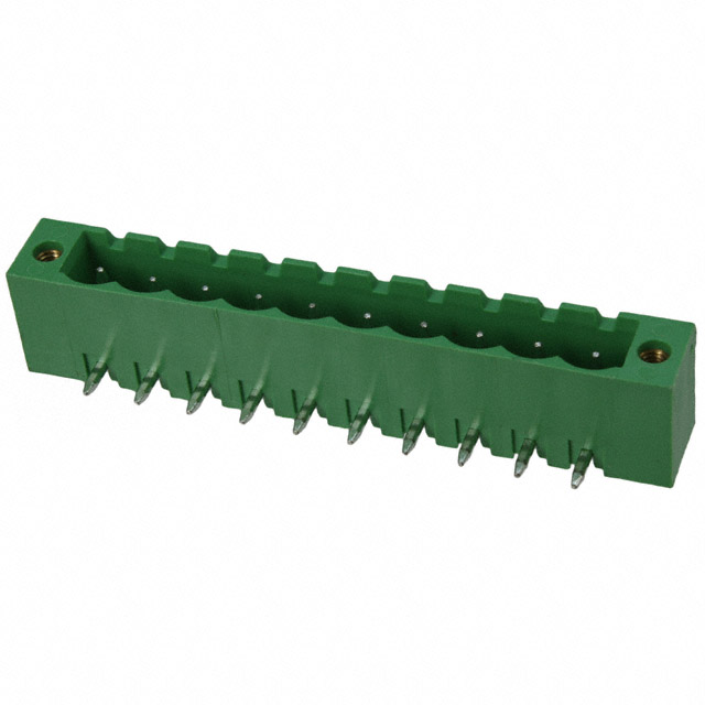 10 Position Terminal Block Header, Male Pins, Shrouded (4 Side) 0.197