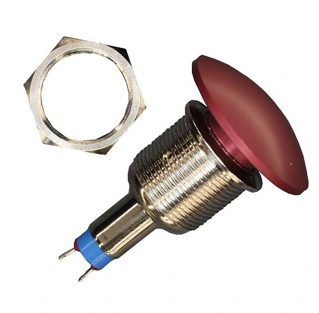 Pushbutton Switch SPST Anti-Vandal Panel Mount, Front