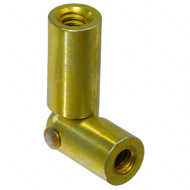 Round Standoff Threaded #6-32 Brass 1.000 (25.40mm) 1 Yellow