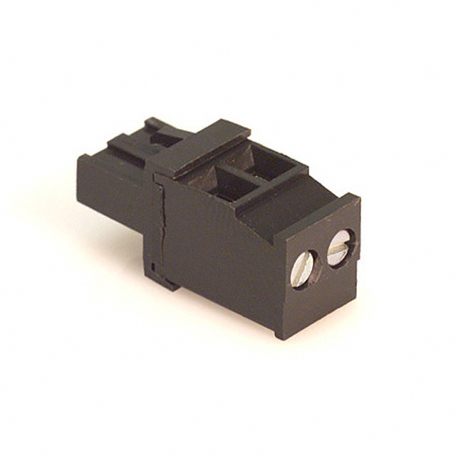 2 Position Terminal Block Plug, Female Sockets 0.200