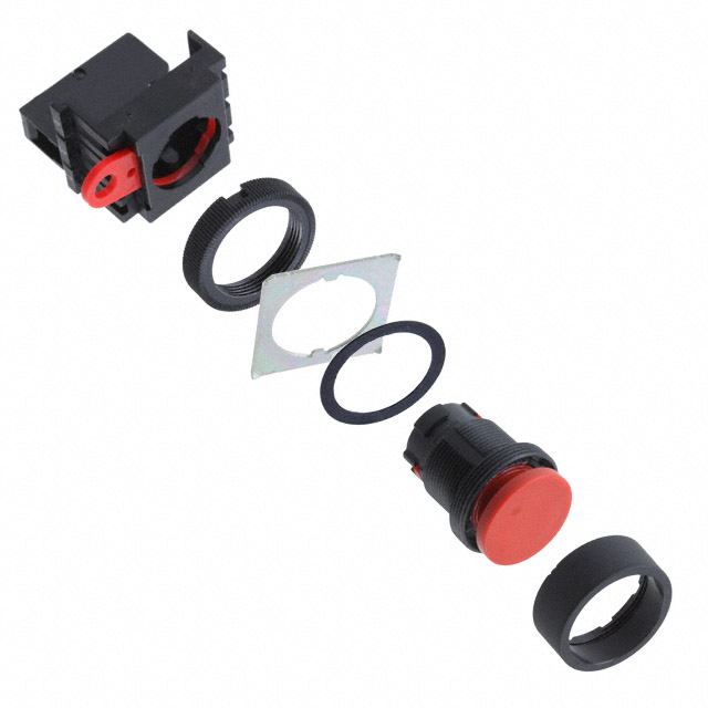 Pushbutton Switch SPST-NO Standard Panel Mount, Front