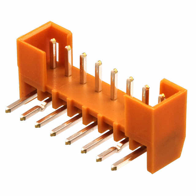 Connector Header Through Hole, Right Angle 8 position 0.079