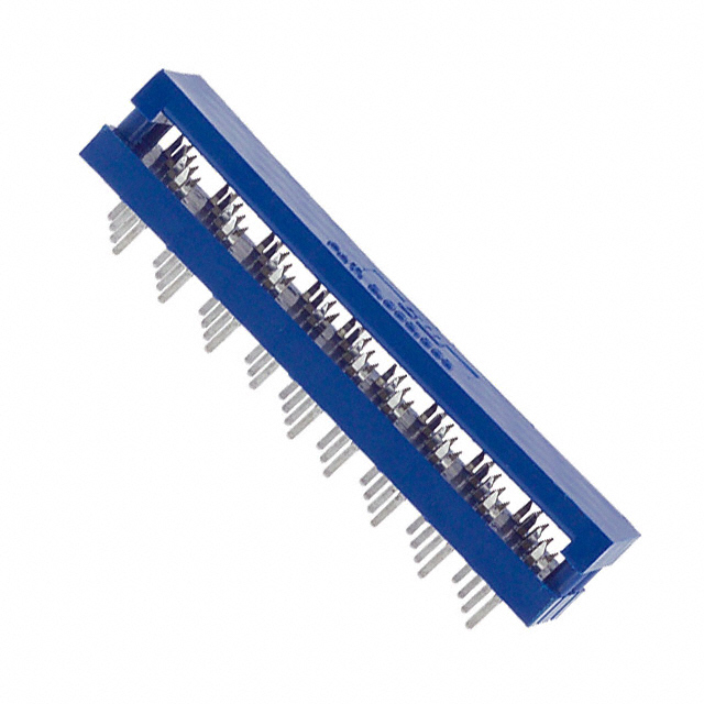 34 Position Ribbon Cable Connector Blue IDC 28-30 AWG, Stranded or Solid Through Hole