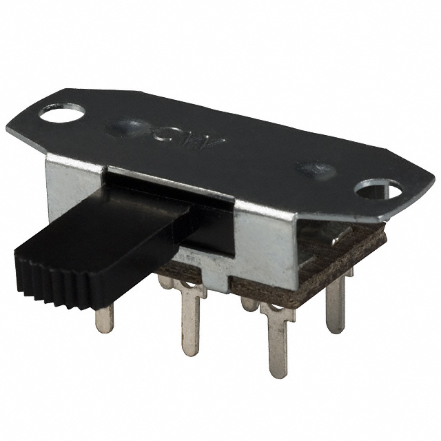 Slide Switch DPDT Panel Mount, Right Angle