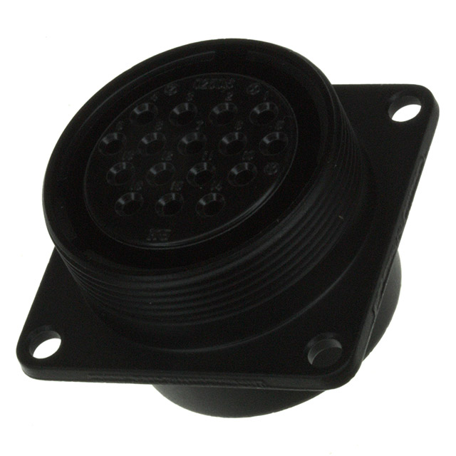 16 Position Circular Connector Receptacle, Female Sockets Solder Cup