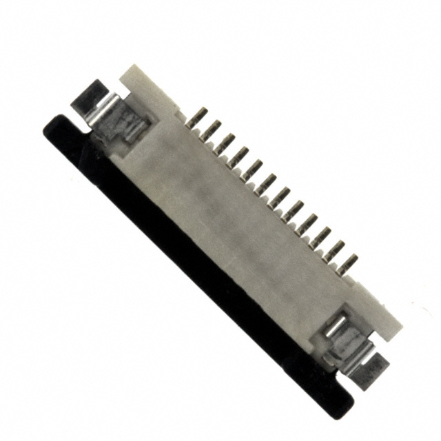 12 Position FPC Connector Contacts, Top 0.020