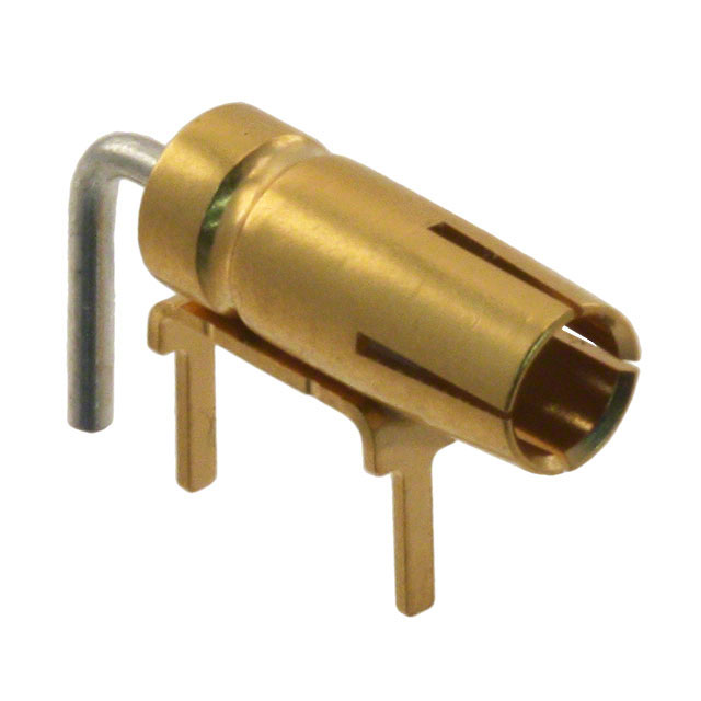 PC Test Point Jack Beryllium Copper Gold Plating Through Hole, Right Angle Mounting Type