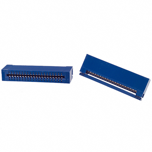 40 Position Female Connector Non Specified - Dual Edge Tin-Lead 0.100 (2.54mm) Blue