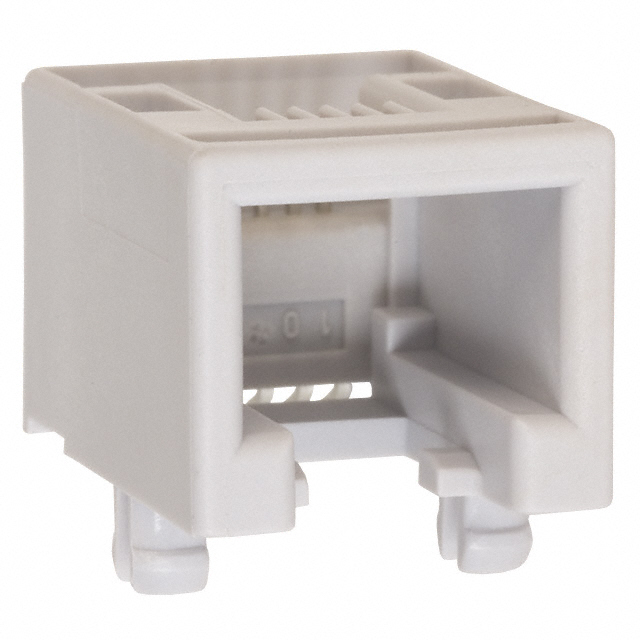 Jack Modular Connector 6p6c (RJ11, RJ12, RJ14, RJ25) 90° Angle (Right) Unshielded Cat3