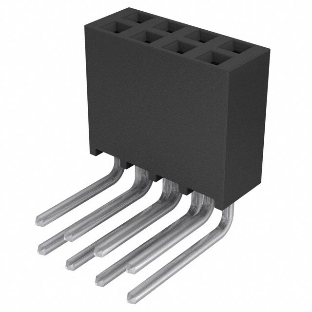 8 Position Receptacle Connector 0.100