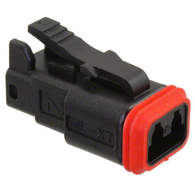 2 Rectangular Connectors - Housings Plug Black